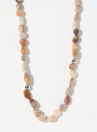 Le 31 Mens Natural-look stone necklace