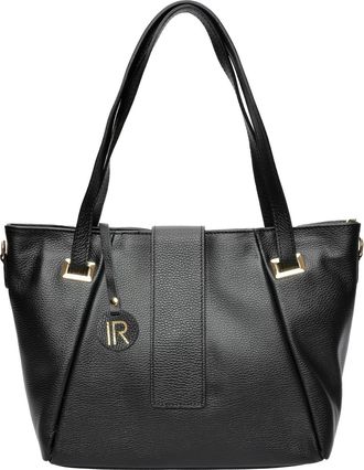 Isabella Rhea Zwart Rundleer Tas