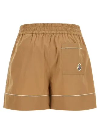 Moncler High-Waisted Tailored Shorts - Tan