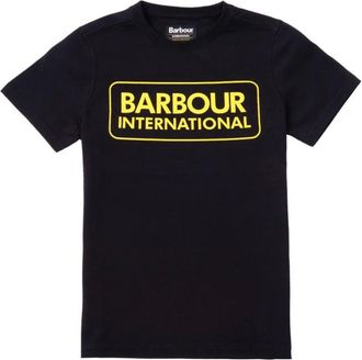 Barbour T-shirt met logo-print - Heren - Tops - Zwart - Maat: 3XL Katoen
