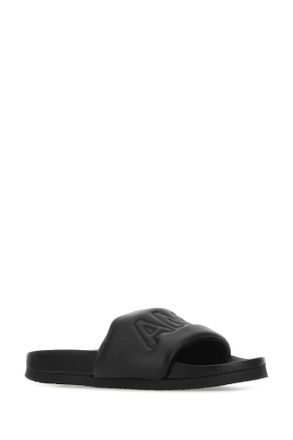 AMBUSH Leather Slider - Black