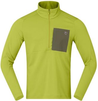 Norr&oslash;na Femund Warm1 Half-Zip Fleecepullover f&uuml;r Herren | gr&uuml;n