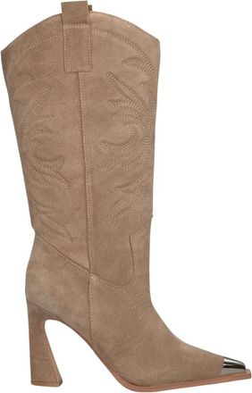 Alma En Pena Metallic teen laars - Dames - Cowboylaarzen - Beige - 39 EU - Schoenen
