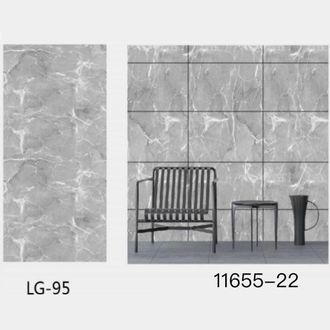 Trade Shop Trade Shop - Panel De Etiqueta Engomada De Efecto De M&aacute;rmol Gris Paredes De Parthlet 300x60 Cm Cuarto De Cocina