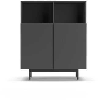 HERDASA Mueble Aparador En Melamina, Colecci&oacute;n Printed (602-2), Con 2 Puertas, En Grafito