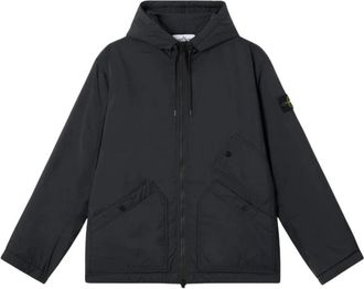 Stone Island Blouson 4100018 S0182 - Heren - Vesten met rits - Zwart - S - Nylon - Hoodies & sweatvesten