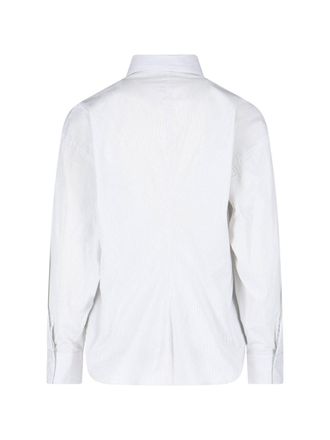 Filippa K Pinstriped Cotton Shirt - White