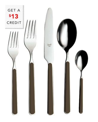 Mepra 5Pc Flatware Set With $13 Credit