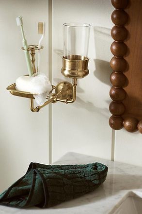Anthropologie Brass Bathroom Organizer