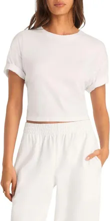 Vitamin A Coast Crop T-Shirt in White at Nordstrom, Size X-Small