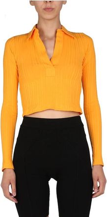 Helmut Lang Blouse - Dames - Blouses - Oranje - M - Overhemden