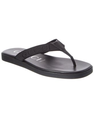 Gucci Canvas & Leather Sandal