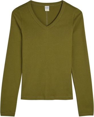 Flore Flore Flore Flore Jill Cotton top - Green - S (UK8-10 / S)