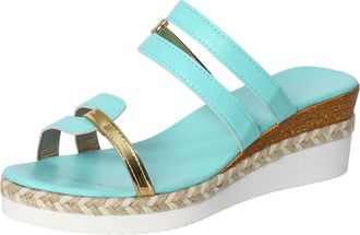 Generic Womens Wedge Sandals Thick Soled Wedge Heeled Womens Slippers Fashionable And Casual Fish Mouth Women Beach Sandals Outdoor Wedges Shoes 2026 (Blue, 7