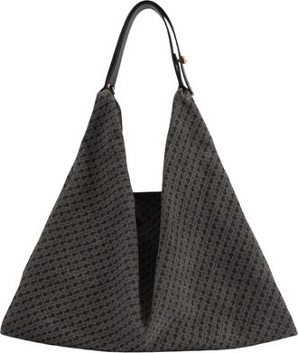 Gherardini Amazzonia Medium Monogram Suede Shoulder Bag