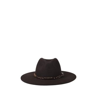 Golden Goose Sombrero Fedora de Lana de Ala Ancha - Accessories - Mujer - Marr&oacute;n - M