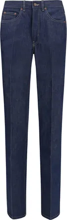 Chlo&eacute; Womens Jeans Four-Pocket Truly Navy Cotton