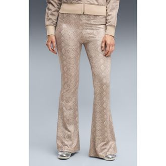 Puma Snake Pack Flare Leggings in Mouse Gray at Nordstrom, Size X-Large