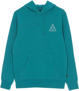 HUF Tropisch Groene Hoodie met Kangoeroezak - Heren - Hoodies - Blauw - S - Katoen - Hoodies & sweatvesten