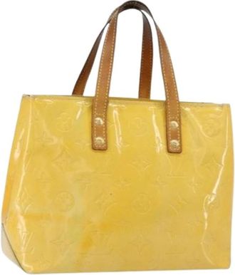 Louis Vuitton Tweedehands leren Louis Vuitton tassen - Dames - Vintage Handtas - Geel - ONE Size - Vintage