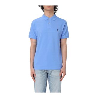 Polo Ralph Lauren Polo Shirts, male, Blue, XL, Custom Slim Fit Polo Shirt