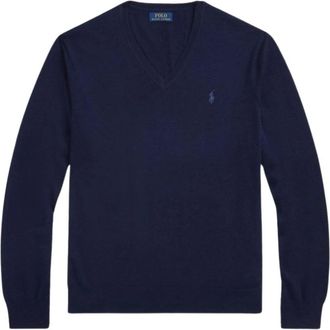 Polo Ralph Lauren V-neck Truien - Heren - V-hals truien - Blauw - 2XL - Truien & Vesten