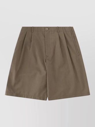 Our Legacy wool cotton relaxed-fit chino shorts