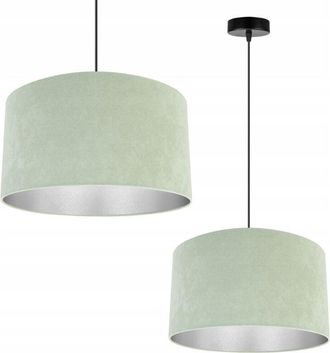 OEM L&aacute;mpara Colgante, L&aacute;mpara De Techo, Cromada, Pantalla De Terciopelo