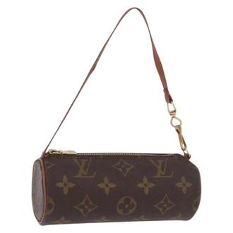 Louis Vuitton Pre-owned Mini Pouch - Dames - Pre-owned - Bruin - Maat: ONE Size Leer