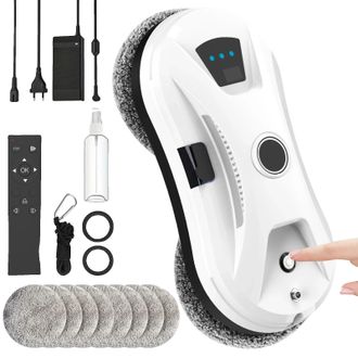 OEM Robot Limpiacristales, Pulverizaci&oacute;n Autom&aacute;tica De Agua, Potente Succi&oacute;n, 5600 Pa, Set A