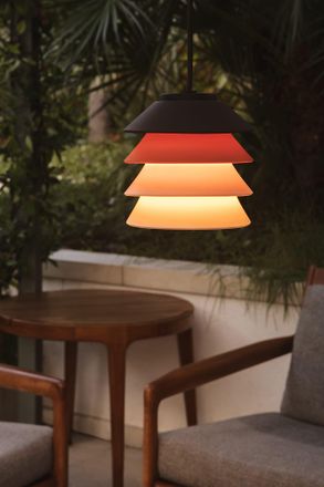 Faro Barcelona Toba Colgante Con Flor&oacute;n Multicolor