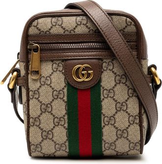 Gucci Pre-owned Gucci Mini GG Supreme Web Ophidia Crossbody Ladies 22XP38NWBNI3KURV