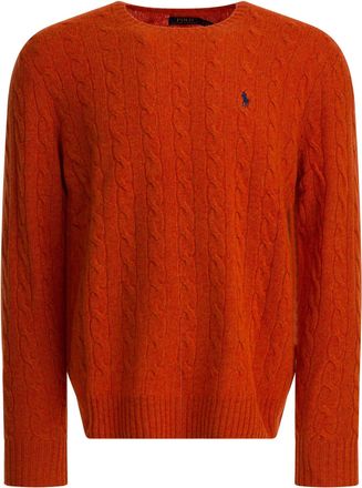 Polo Ralph Lauren Wool And Cashmere Sweater Knitwear Arancione-Uomo
