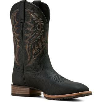 Ariat Hybrid Rancher Cowboy Boot in Jasper Black at Nordstrom, Size 10.5
