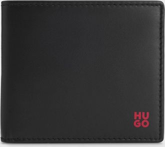 HUGO BOSS Mens Tibby Wallet in Black Leather - One Size