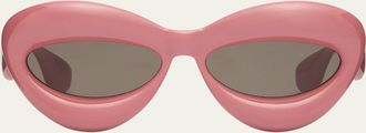 Loewe Inflated Pink Acetate Cat-Eye Sunglasses