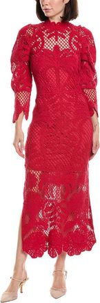 Farm Rio Farm Rio Lace Midi Dress