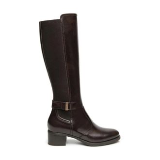 Nero Giardini Schoenen, Dames, Bruin, 40 EU, Leer, Lange Laarzen