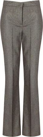 Twinset Flare Pants - Dames - Wijde Broeken - Beige - S - Katoen - Broeken
