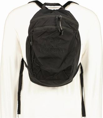 C.P. Company Mens Chrome-R Logo Backpack - Navy - Size: UNI