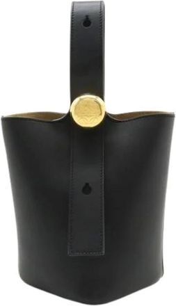Loewe Pre-owned Bucket Bags, female, Black, Size: ONE SIZE Pre-owned Bucket Bag