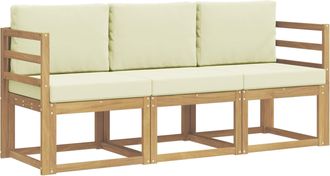 vidaXL Conjunto De Sof&aacute;s De Exterior 3 Uds. Vidaxl