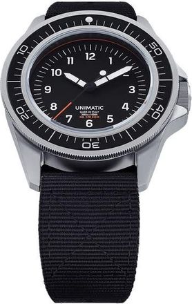 Unimatic Modello Uno Quartz Black Dial Mens Watch UT1
