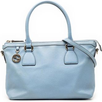 Gucci Pre-owned Gucci Dollar Calfskin GG Charm Satchel Ladies PGA34V2YHV2K0XFR