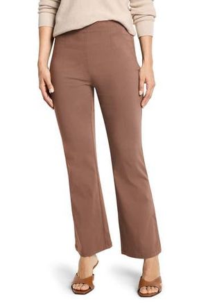 Nic+Zoe Berkeley Wonderstretch Ankle Bootcut Pants in Cocoa at Nordstrom Rack, Size 14