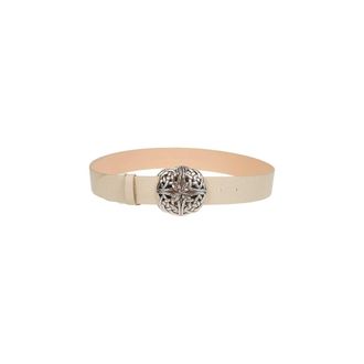 Eleventy Braided Buckle Belt - female - Eleventy - Belts - Beige - 85 CM - Accessories