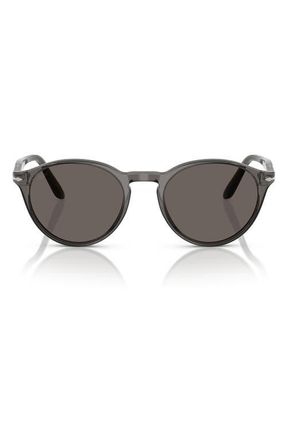 Persol 50mm Phantos Sunglasses in Cold Grey Transp /Dark Grey at Nordstrom