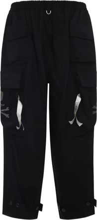 Mastermind Japan skull-print cargo pants - Black