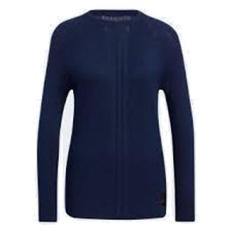 adidas (WMNS) adidas Statement Blended Cashmere Pullover Sweater Navy HG1678