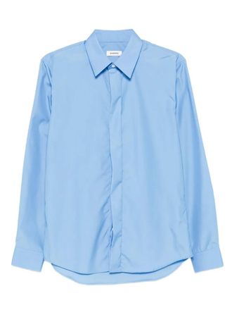 Sandro button-down cotton shirt - men - Cotton - M - Blue